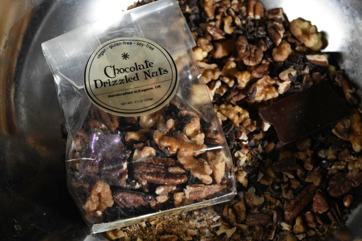 Chocolate Drizzled Nuts